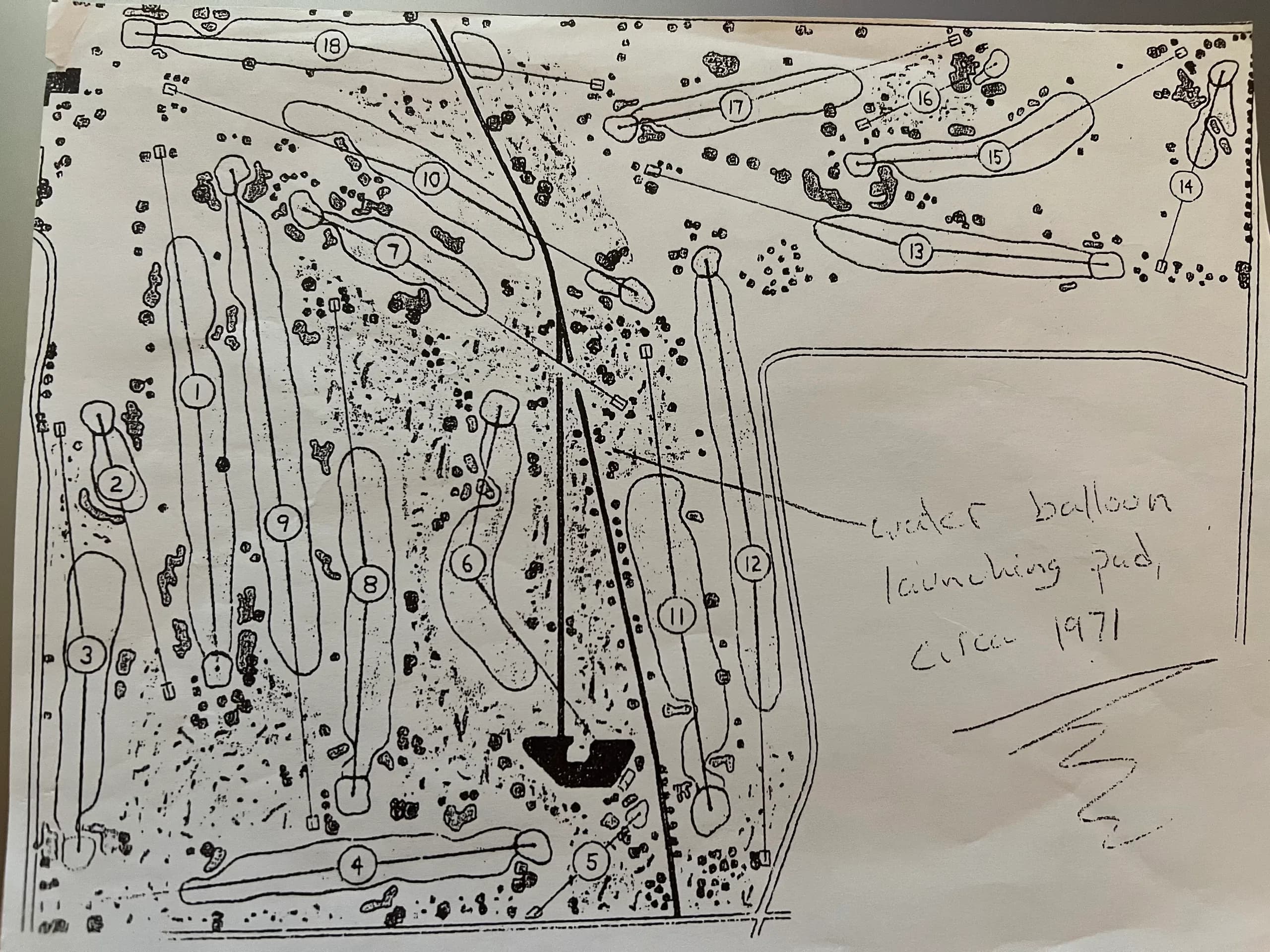 Aerial views of the course through the years