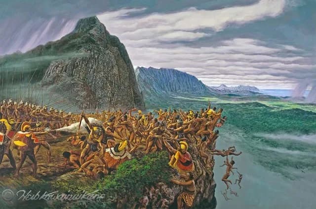 Nu'uanu Pali fortification and battle