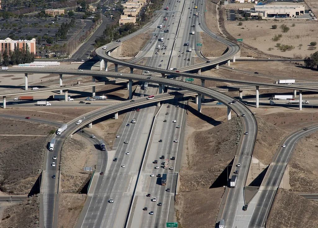 10 and 15 freeway intersection
