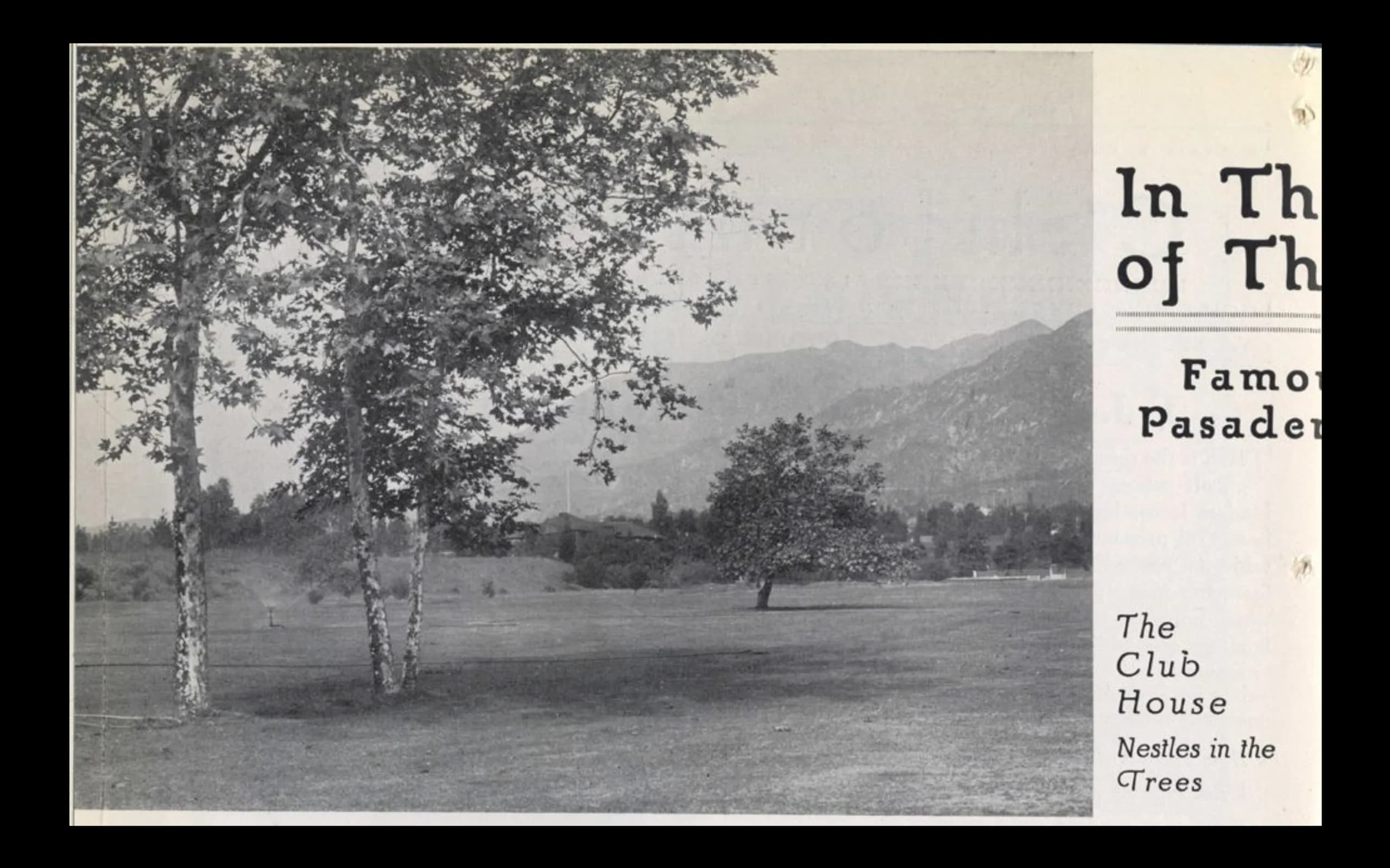 Looking West across the course in the 1920s with the clubhouse in the distance