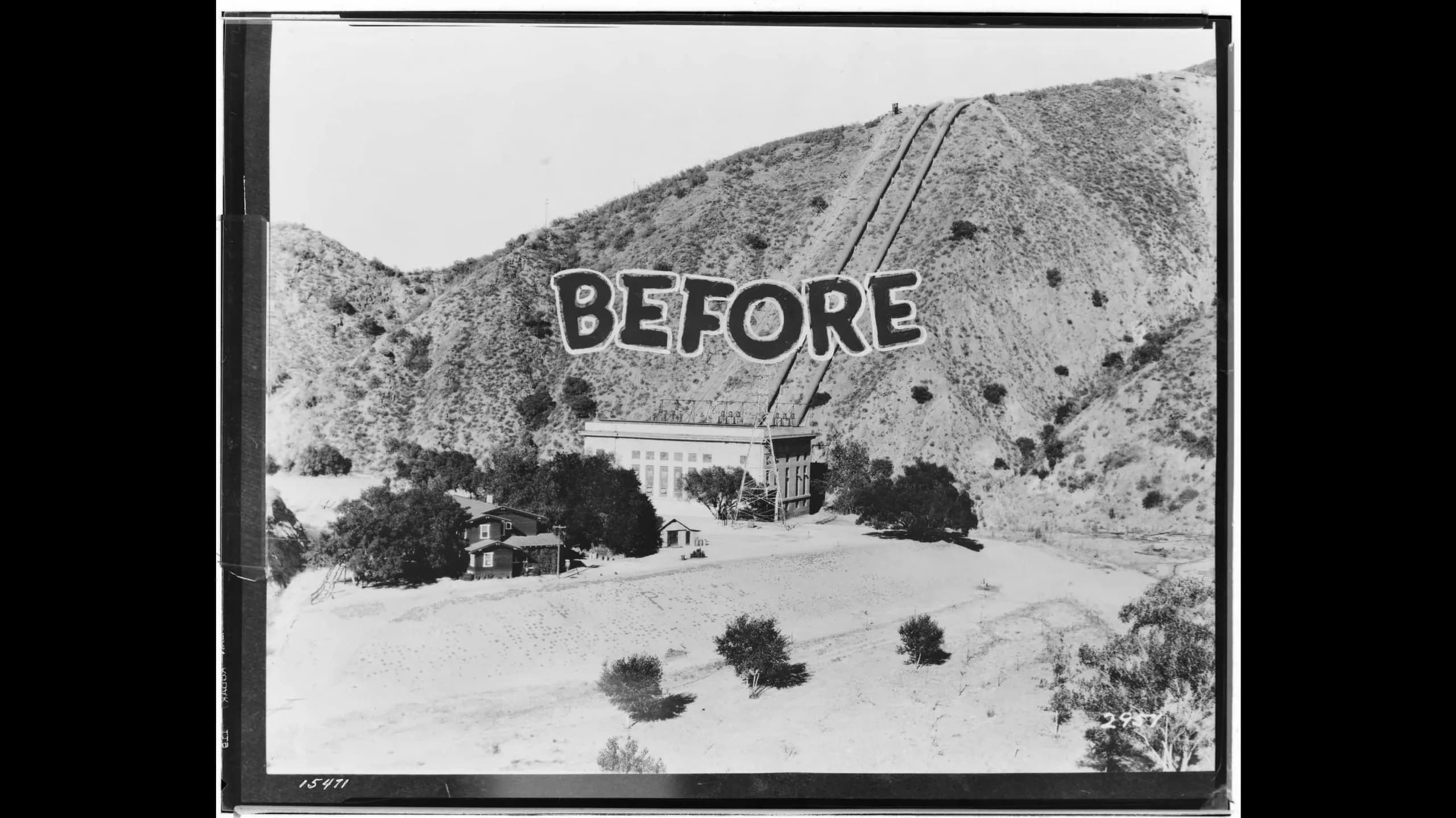 Powerhouse Number Two - Turbine driven power generation plant of DWP. — Before
