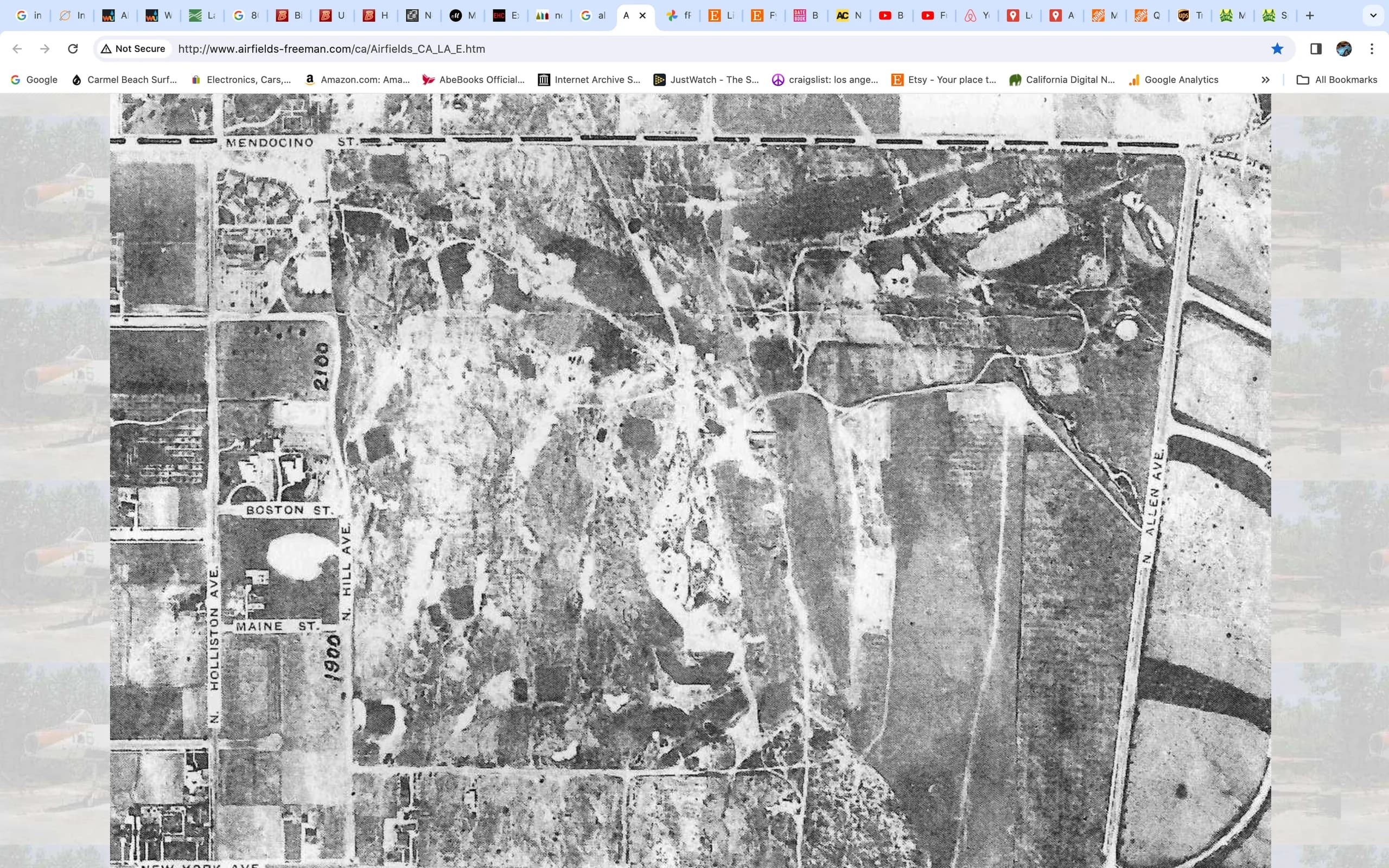 Aerial views of the course through the years