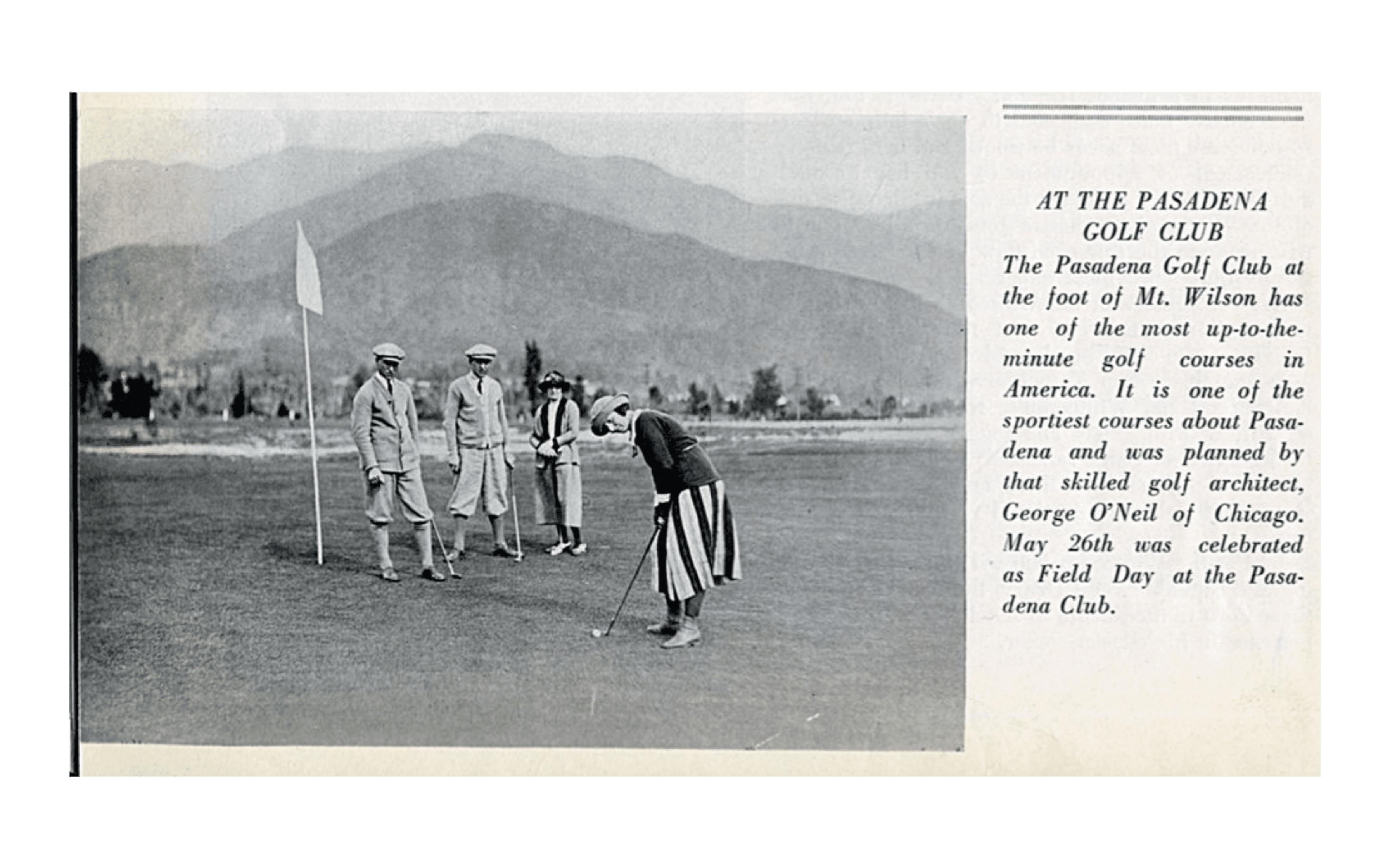 1920 at the Pasadena Golf Club