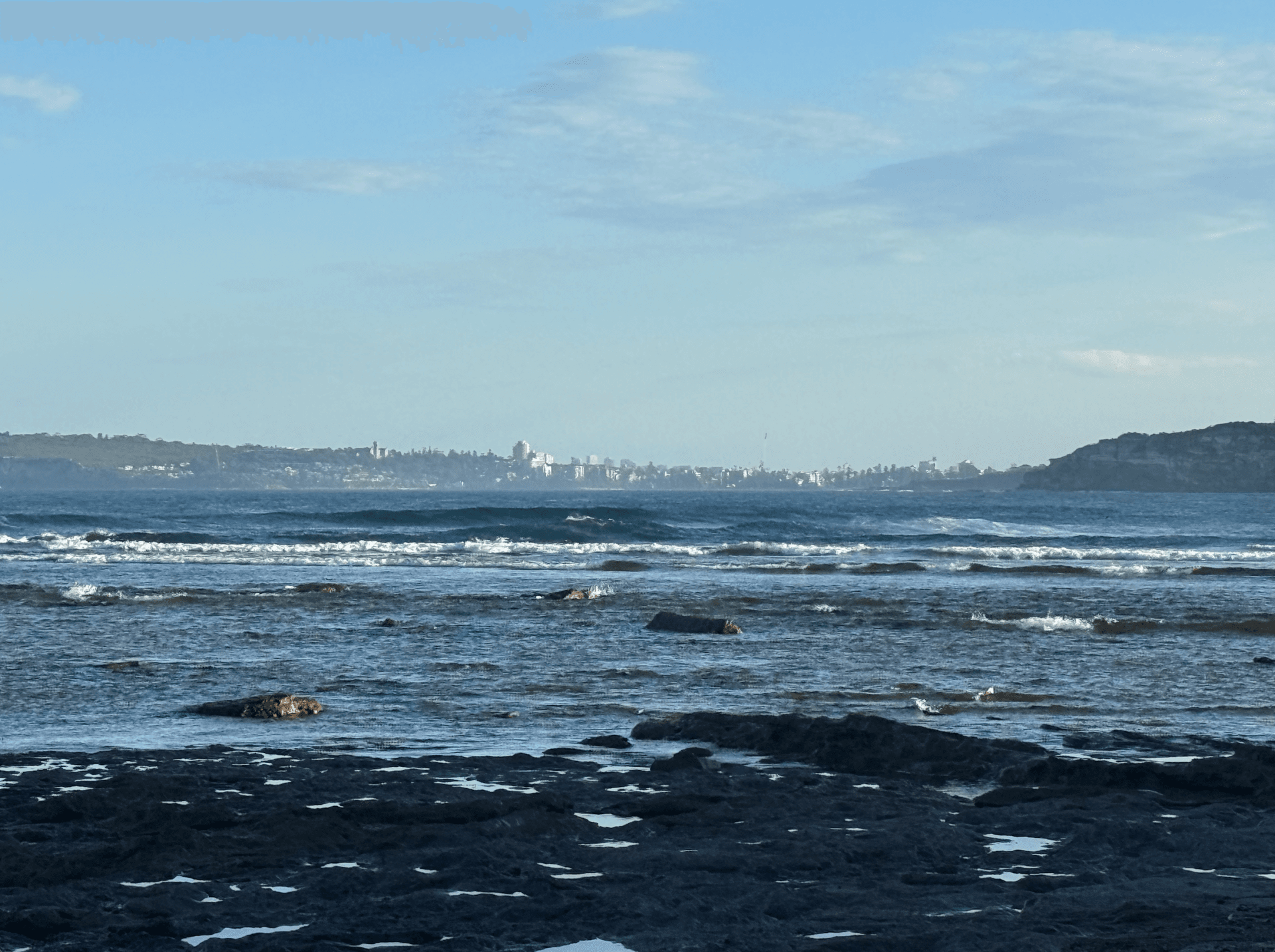 Long Reef Point and the surrounding coastal lookout.